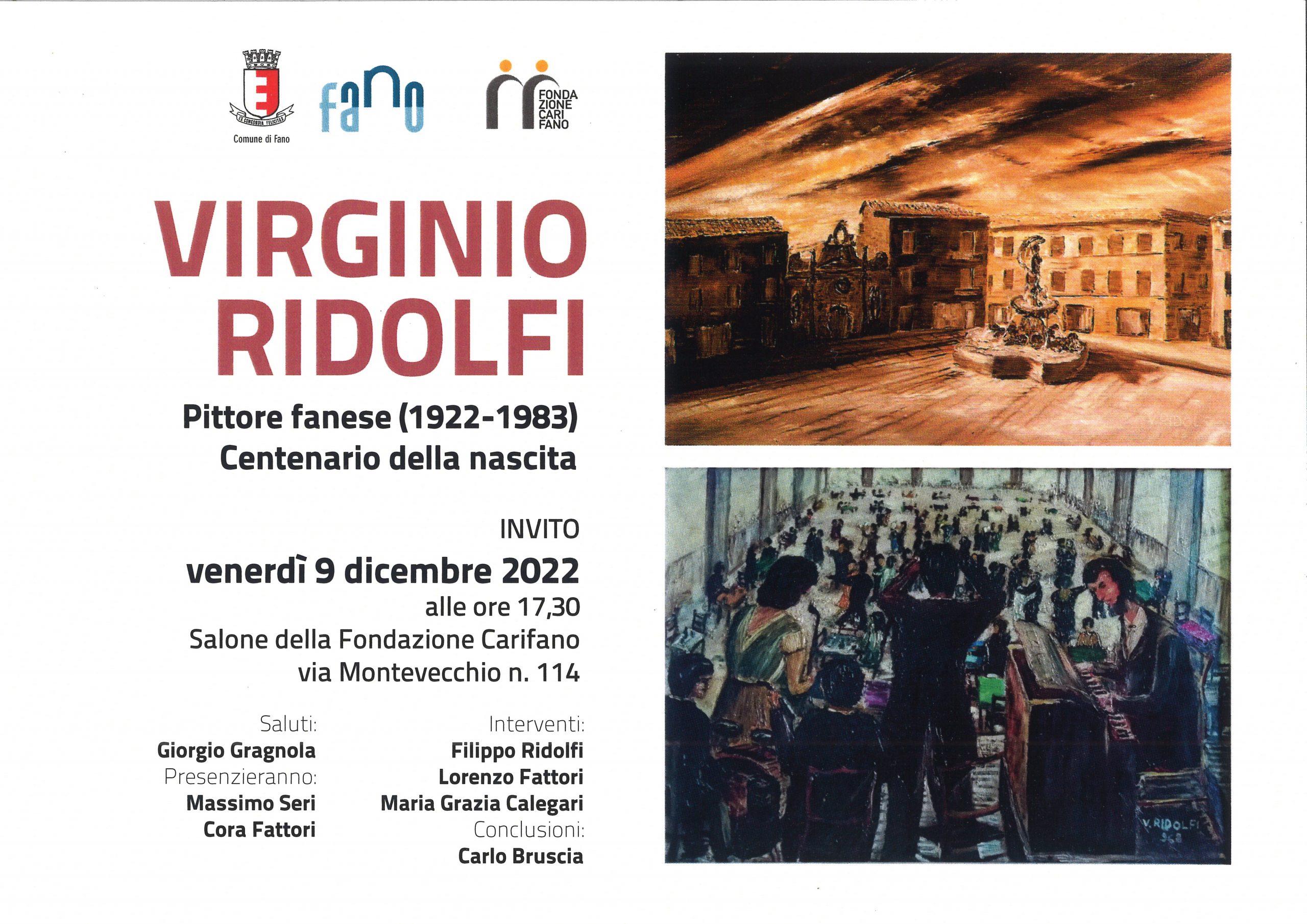 La Fondazione festeggia il centenario di Virginio Ridolfi