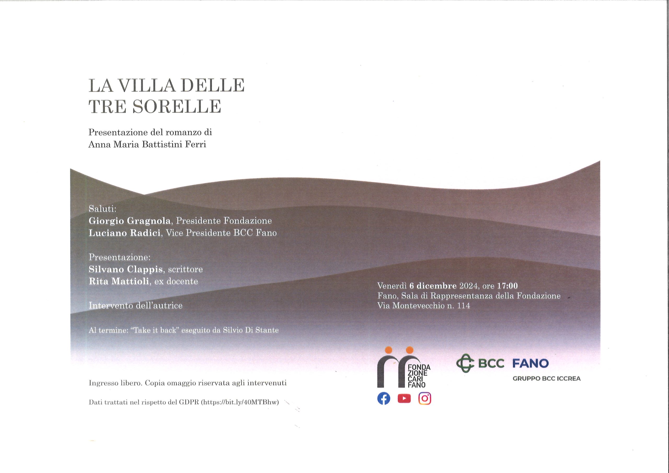 “La villa delle tre sorelle” di Anna Maria Battistini