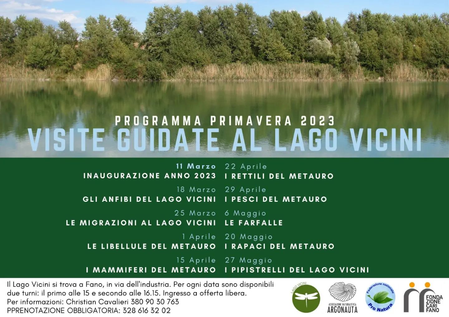 Riprendono le visite al Lago Vicini