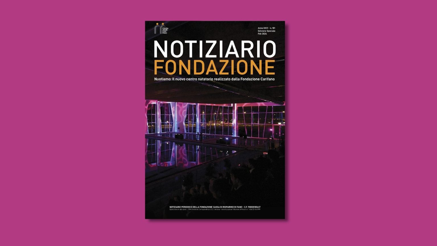 Pubblicata l’edizione speciale del notiziario della Fondazione dedicata al nuovo centro natatorio