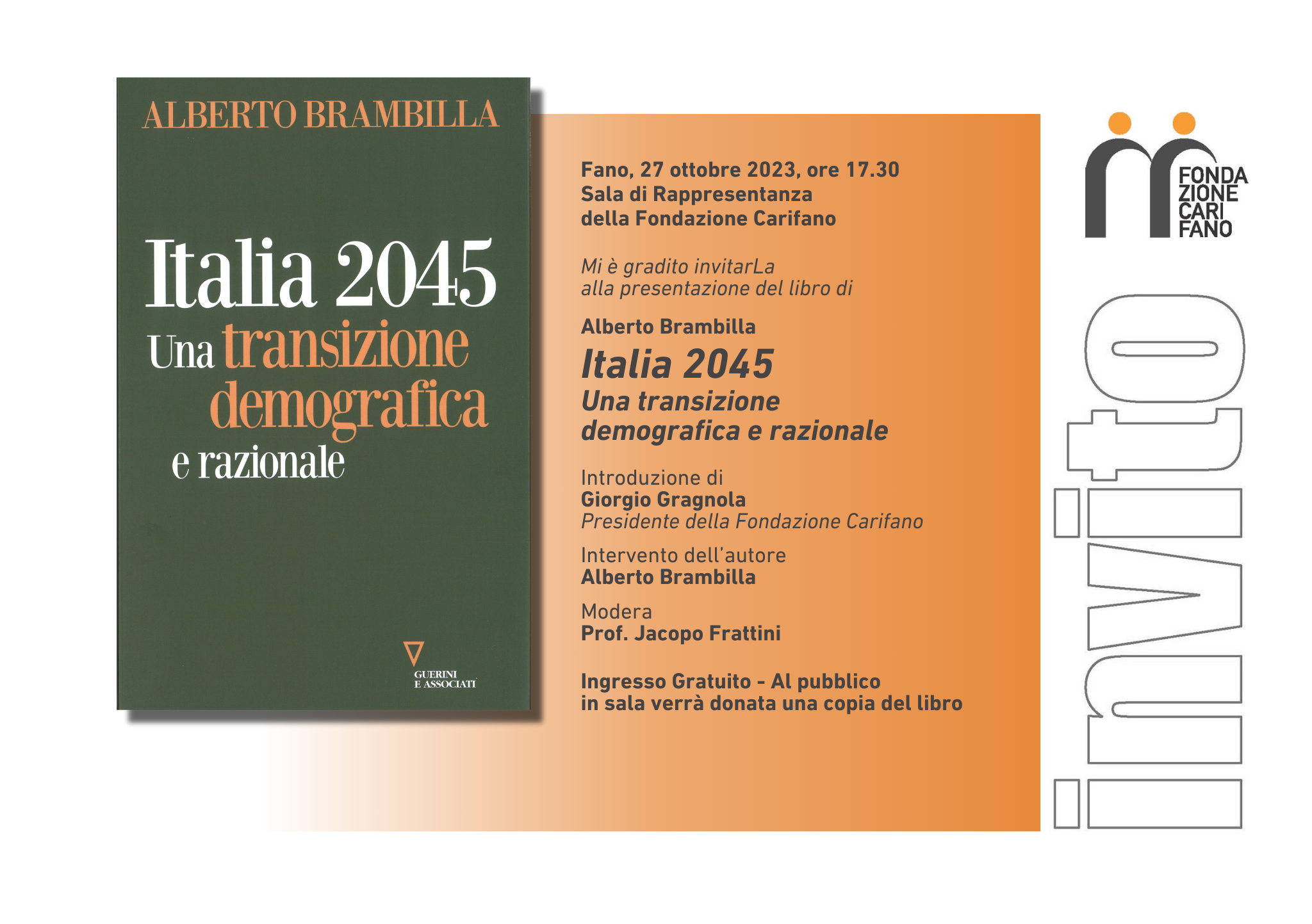 La Fondazione Carifano ospita il Prof. Alberto Brambilla