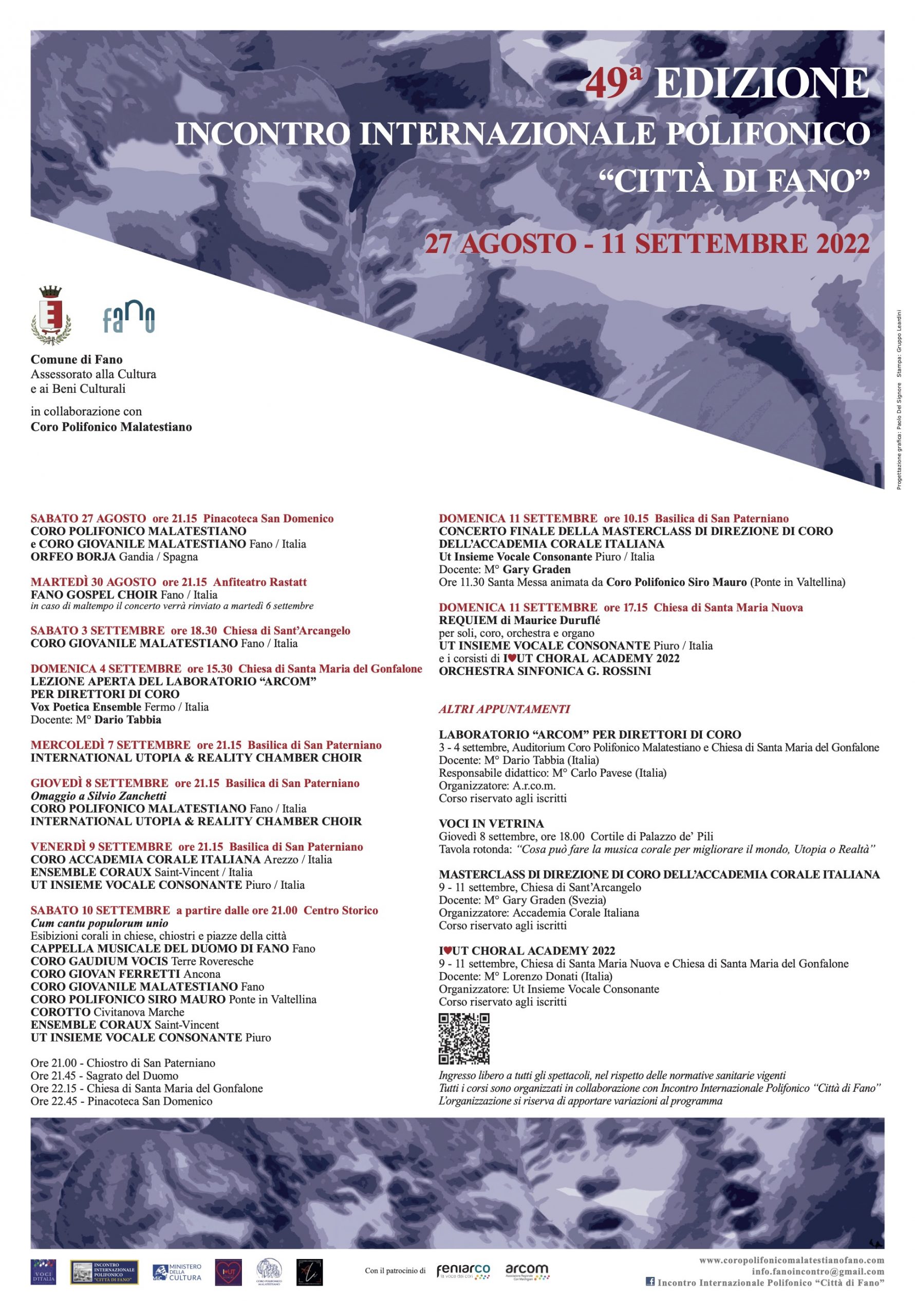 49ª EDIZIONE – INCONTRO INTERNAZIONALE POLIFONICO «CITTÀ DI FANO”