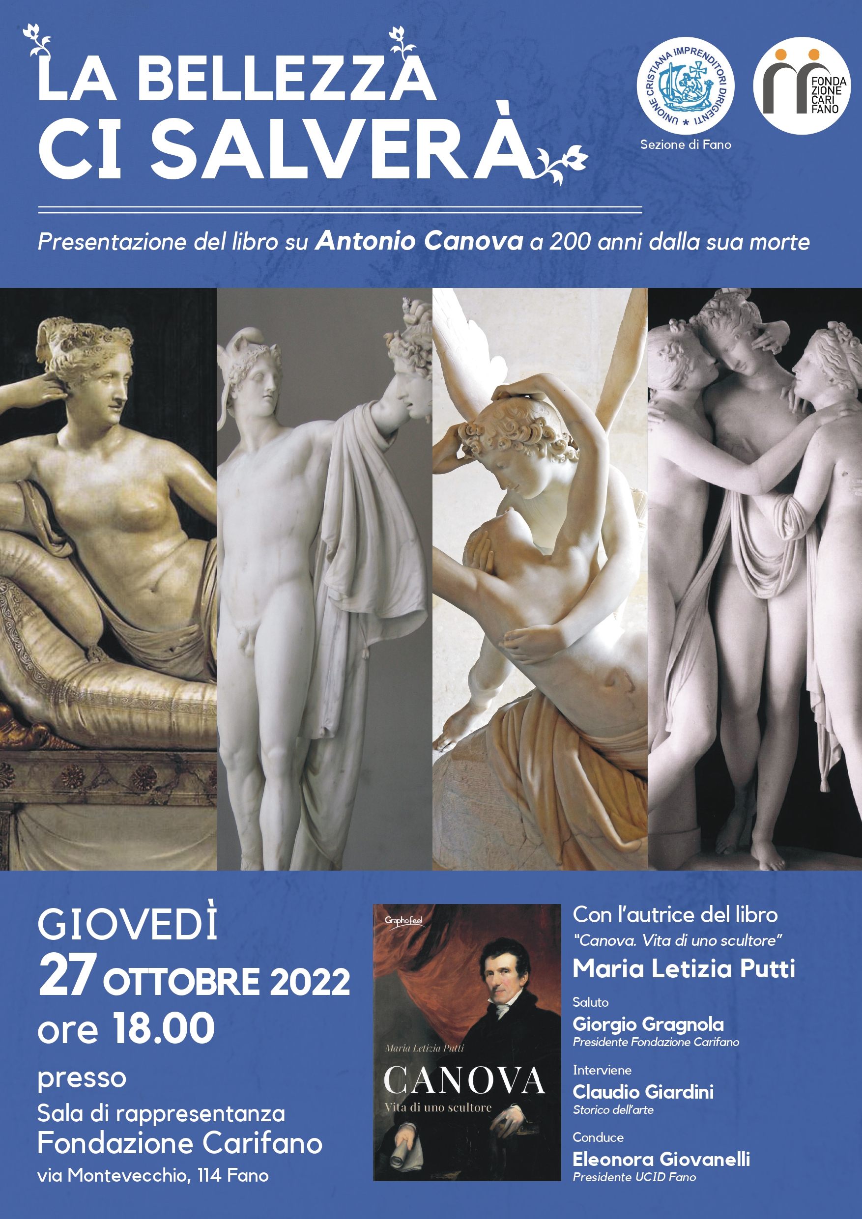 La bellezza salverà il mondo. Presentazione del libro di Maria Letizia Putti.