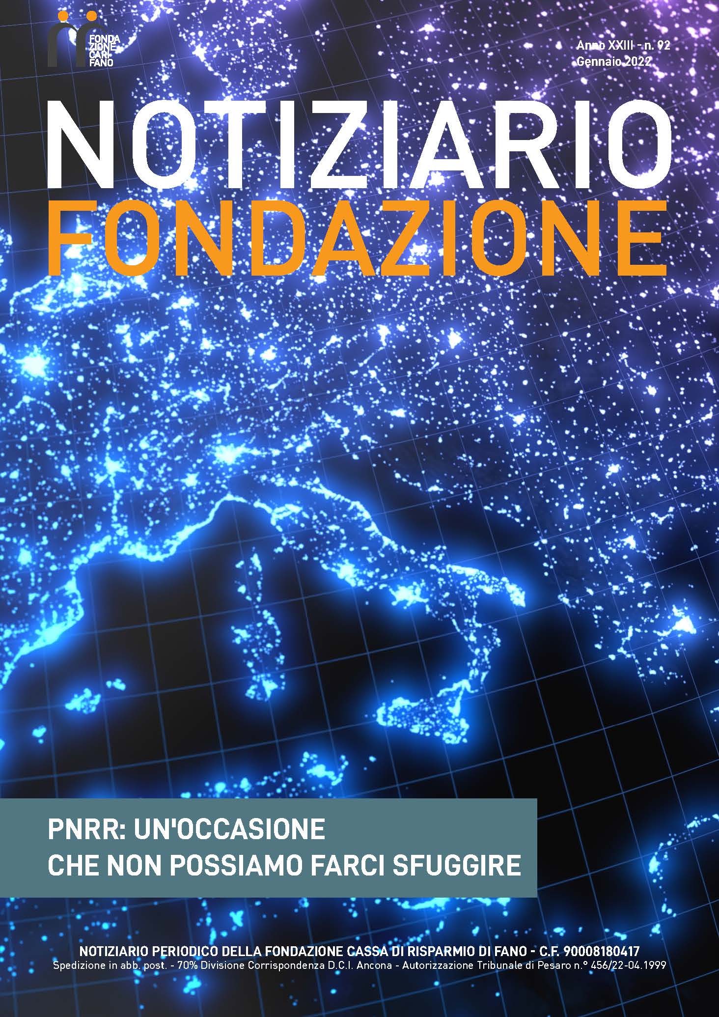Ecco il primo numero del 2022 del notiziario della Fondazione Carifano