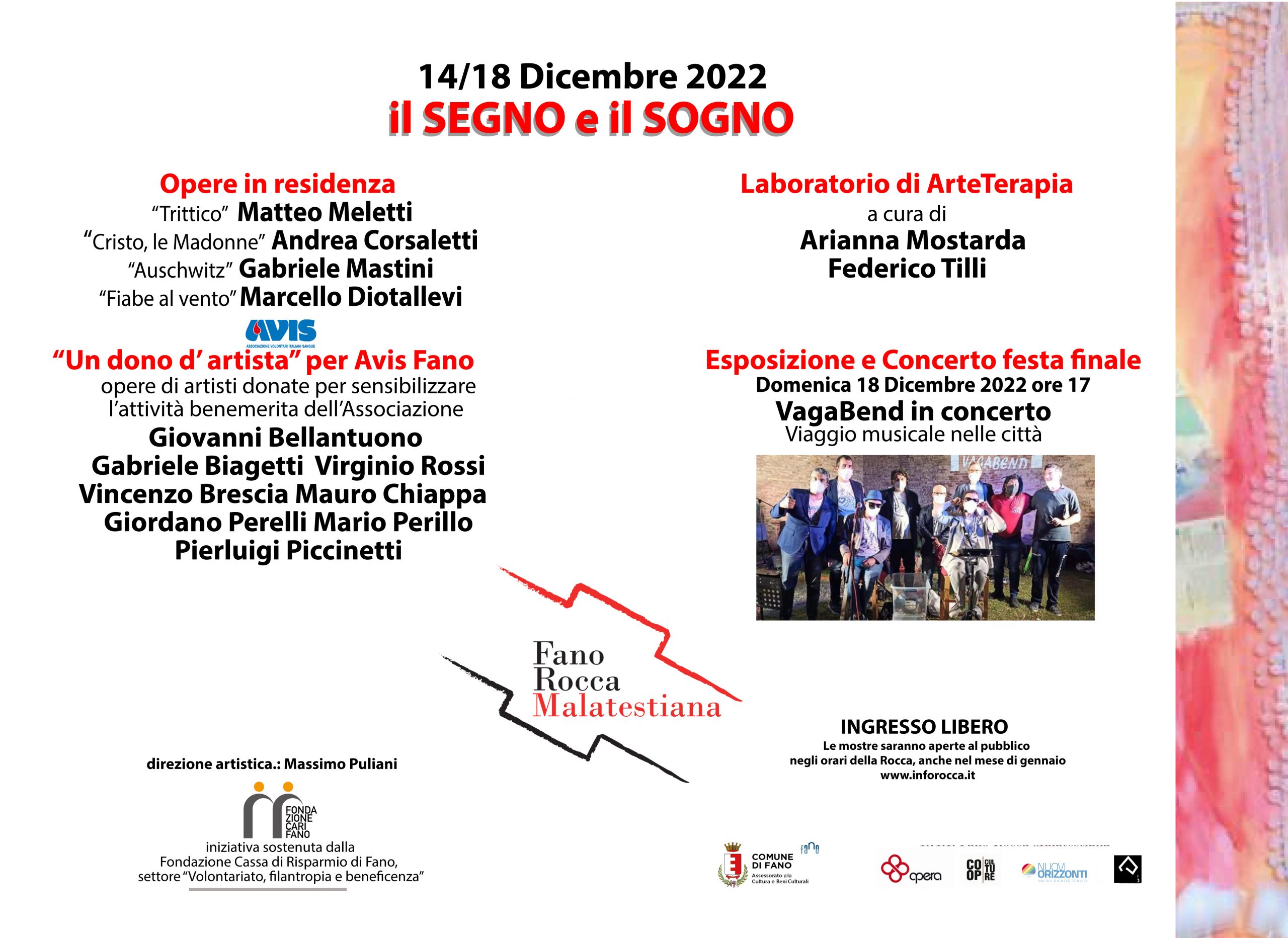 ARTE & SALUTE: Inaugurazione mostra “Il segno e il sogno” alla Rocca Malatestiana