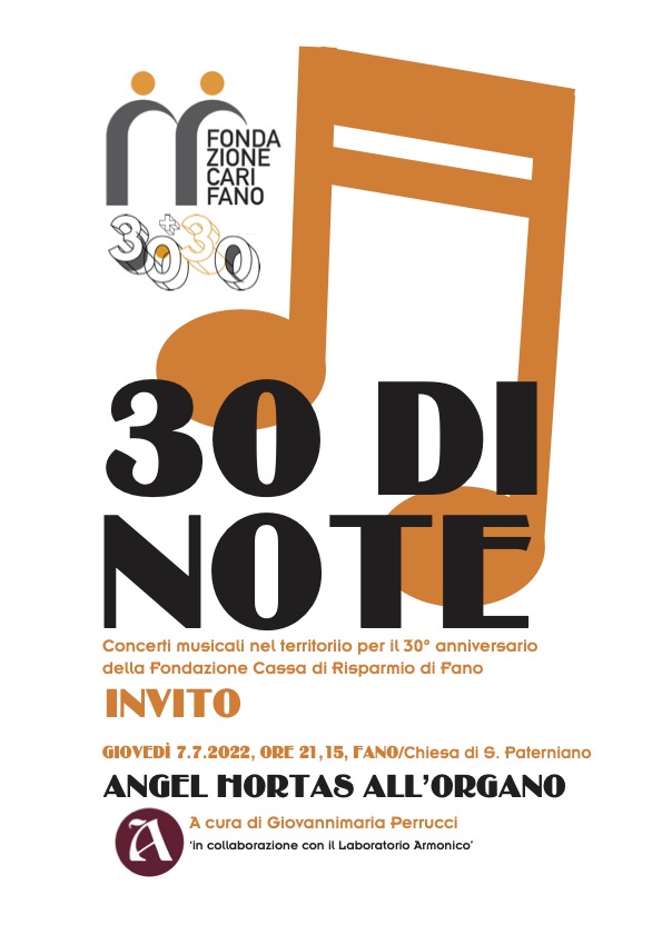 30 di Note – Concerto per organo