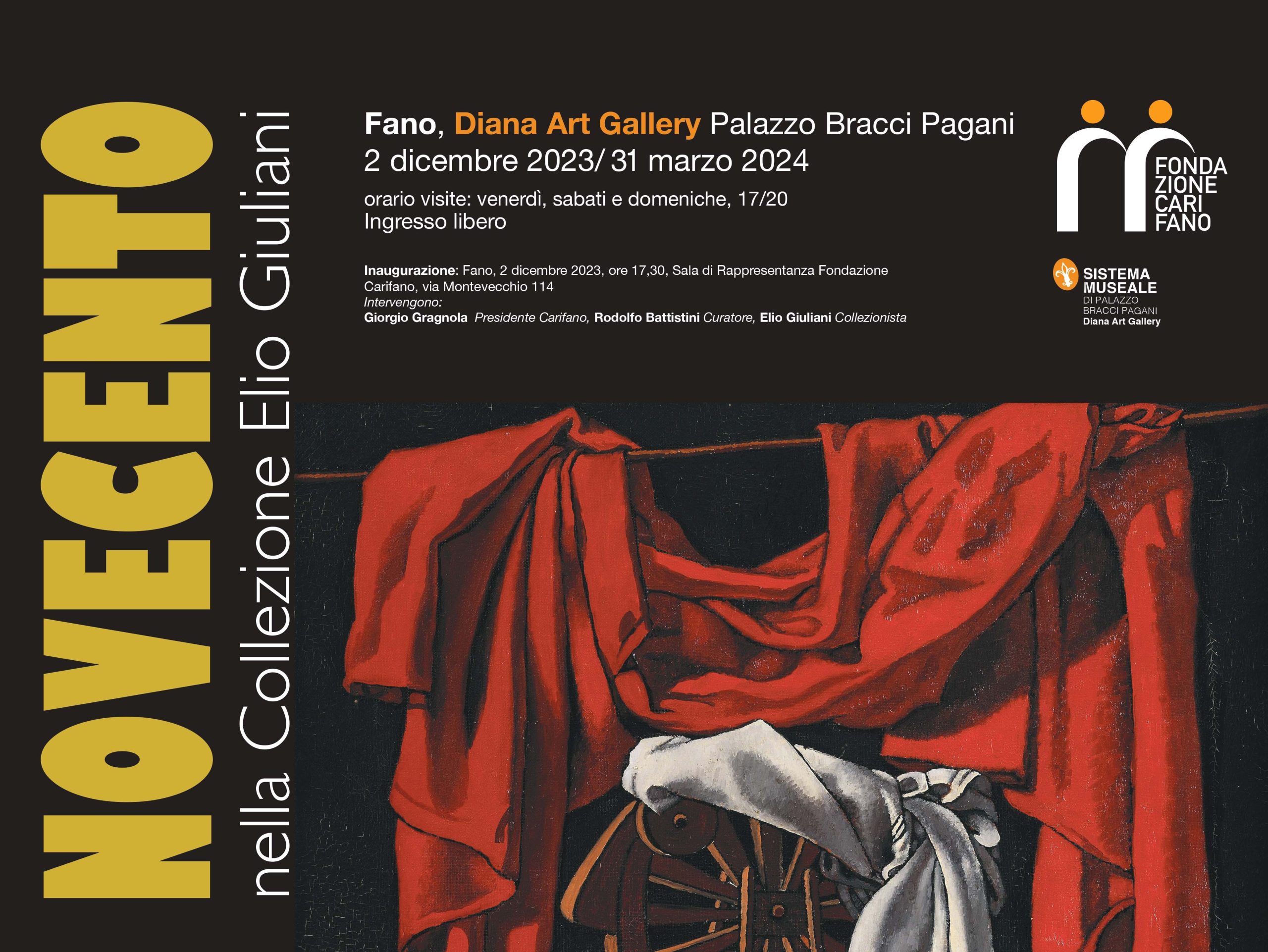 Palazzo Bracci Pagani: prorogata fino al 31 marzo 2024 la mostra Novecento nella Collezione Elio Giuliani
