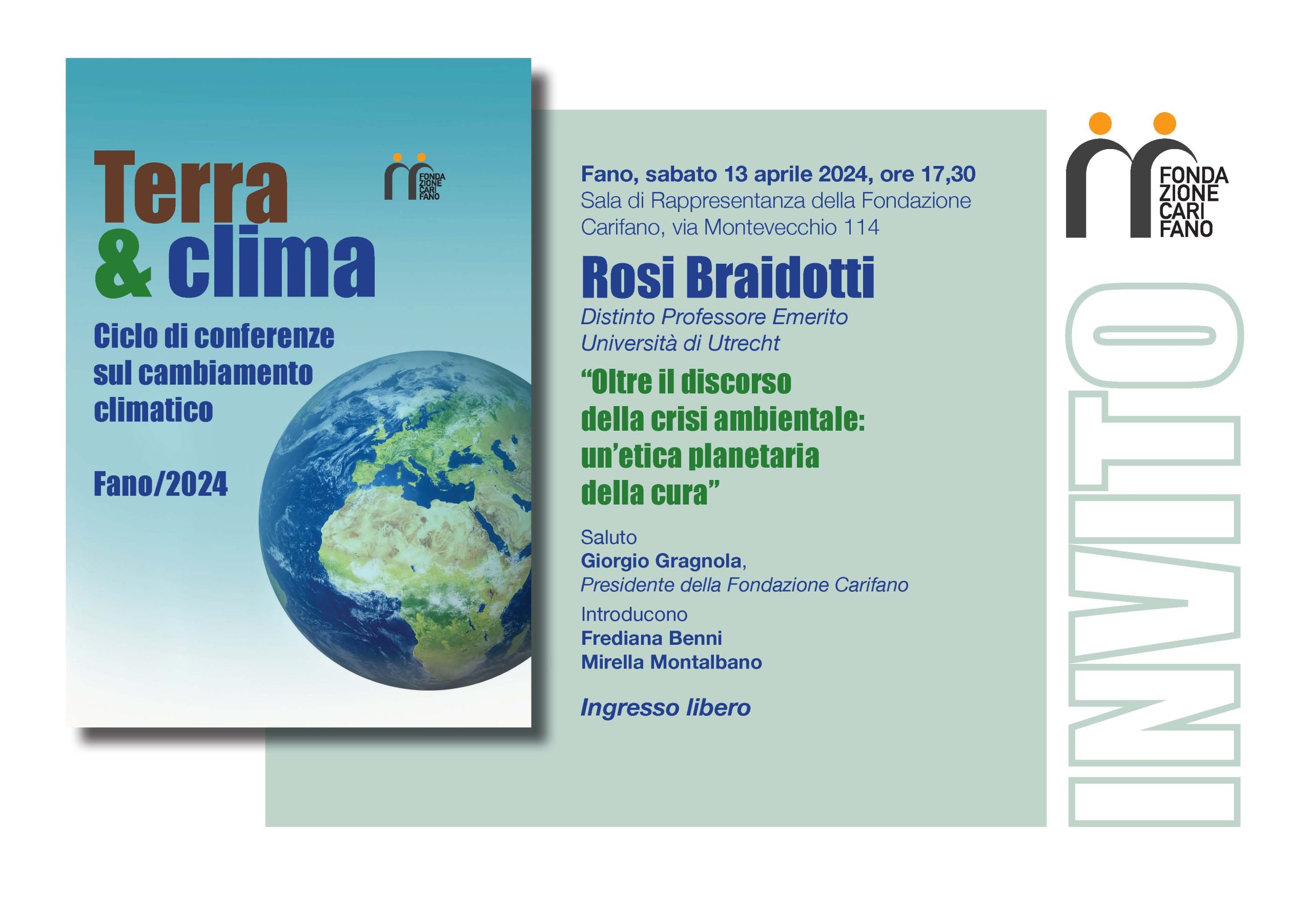 Nuova conferenza del ciclo “Terra & Clima”