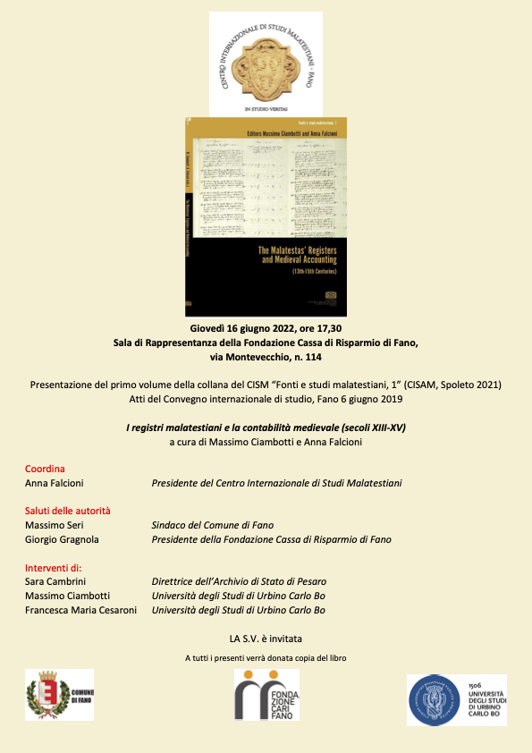 Presentazione Primo Volume CISM