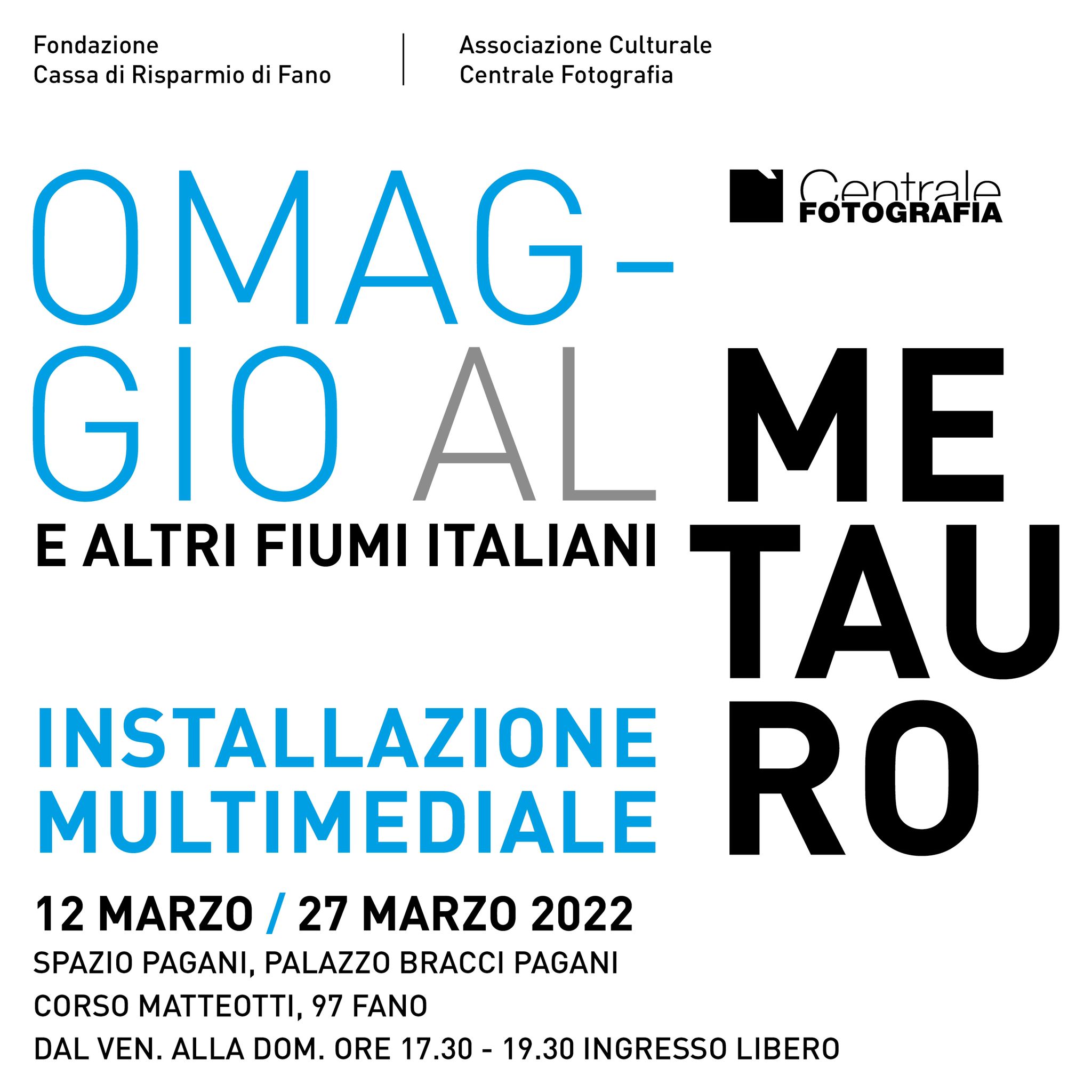 “Omaggio al Metauro e altri fiumi italiani” si potrà visitare fino al 10 aprile