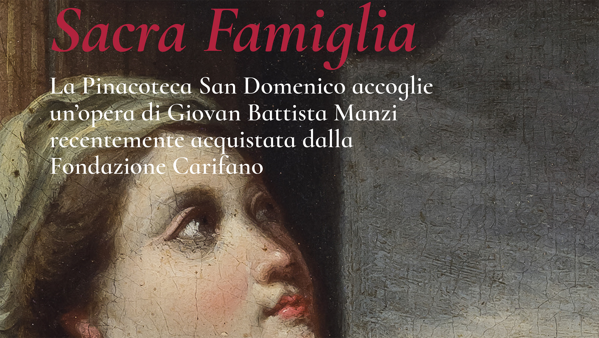 Presentazione del dipinto “Sacra Famiglia” di Giovan Battista Manzi