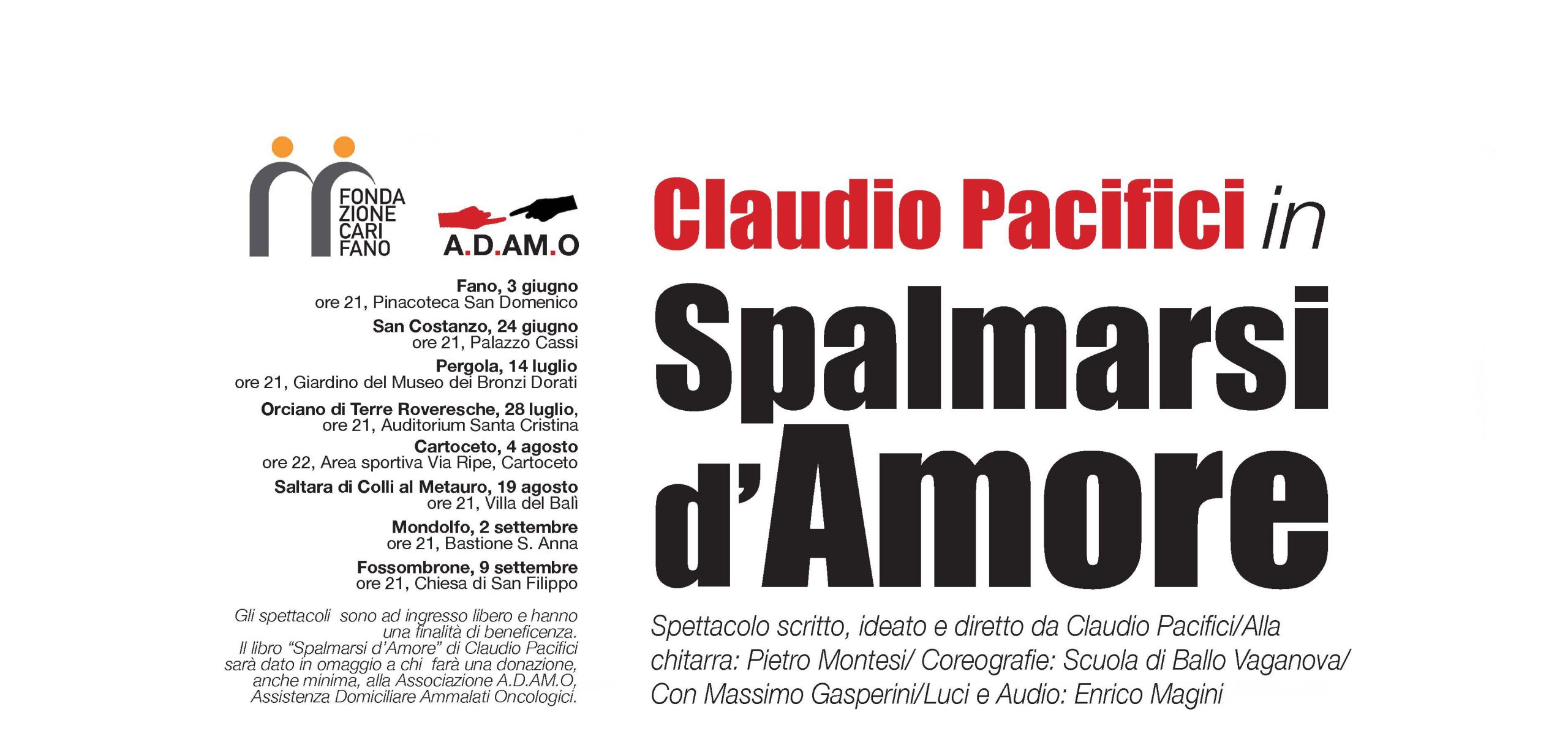 È a San Costanzo la prima replica di “Spalmarsi d’amore”