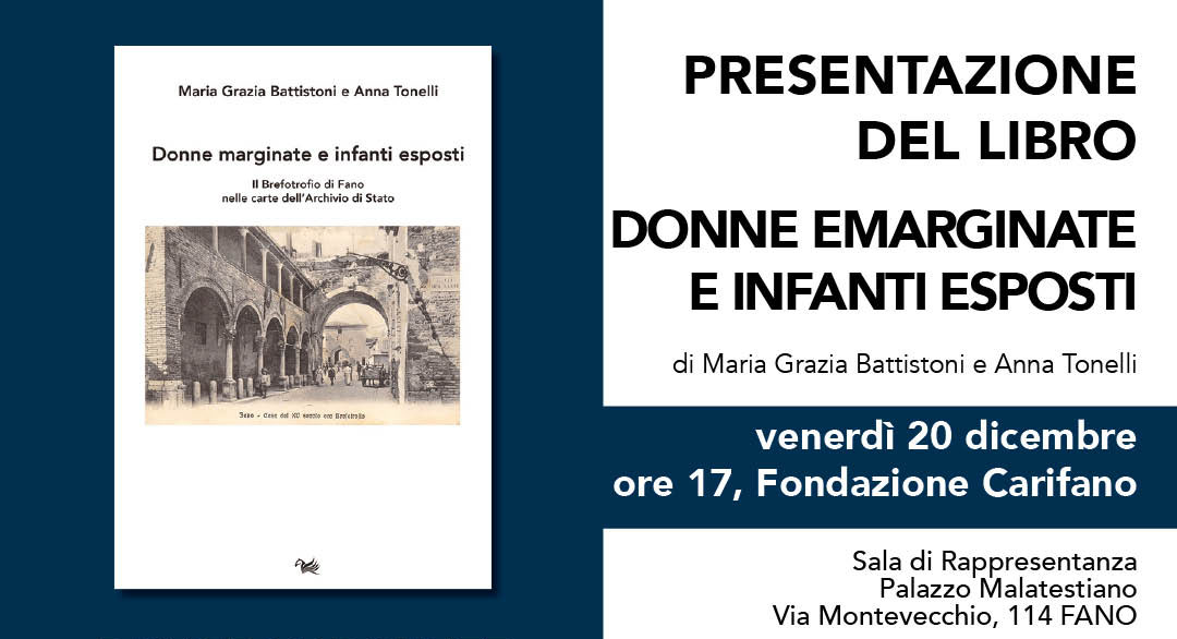 Presentazione del libro DONNE EMARGINATE E INFANTI ESPOSTI