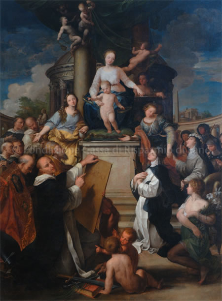 Madonna in trono col Bambino, Santi e Sante dell’ordine domenicano