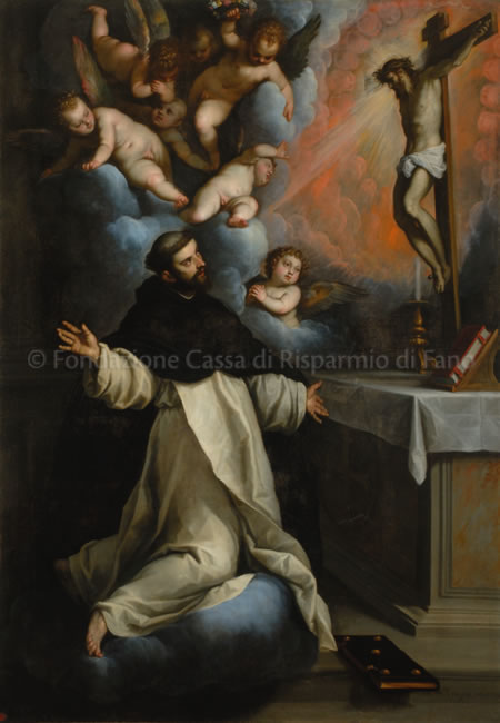 San Tommaso d’Aquino che adora il Crocifisso