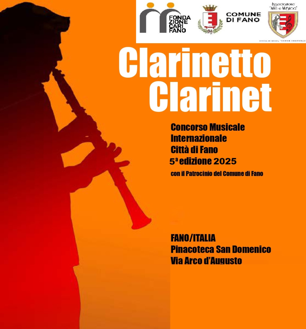 3.4.5 ottobre 2025 Concorso di musica Internazionale Città di Fano V Edizione.